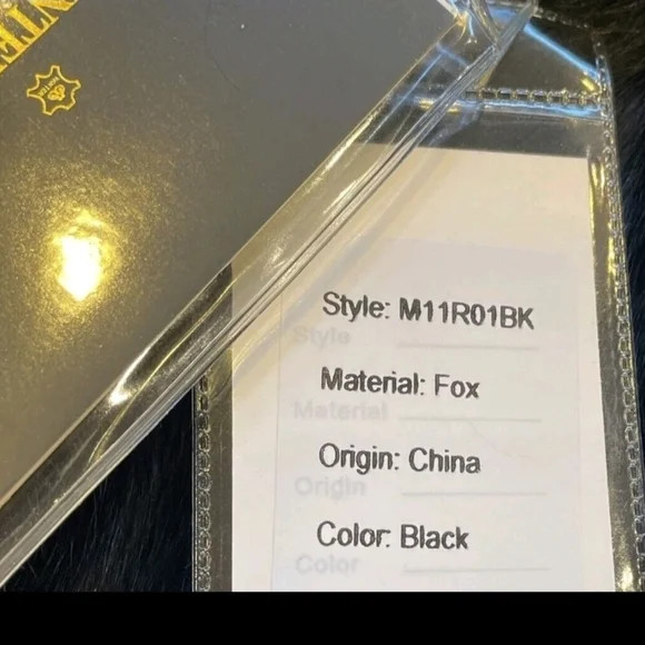 Luxurious Black Genuine FOX Fur Jacket Brand New Womens 2X - Picture 6 of 8